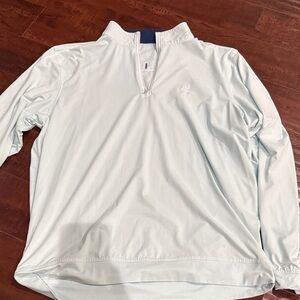 Rhoback Light Mint Pullover with Green & White Stripe